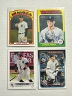 AARON JUDGE 4-Card Lot 2021 2022 Topps #99 2024 Heritage #121 #112 Yankees