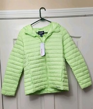 Lands End Kids Insulated Green Full Zip Puffer Jacket, Size XXL 14/16 