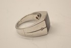 New Mans Polished Silver & Black Onyx ring Size 8 — photo 5
