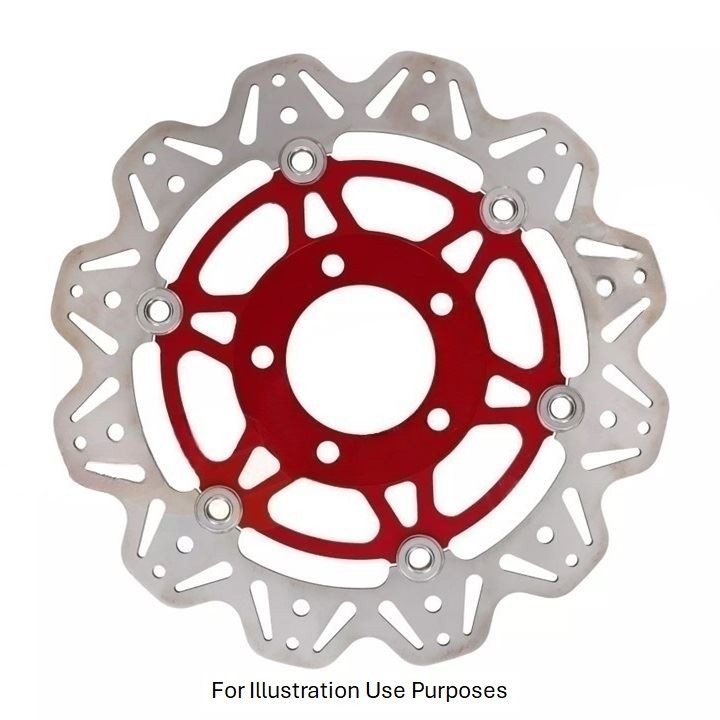 EBC Floating Vee Rotor Front Red Hub Front Right for Suzuki GSX 750 2003 - 2006