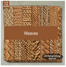 Weaves Basket - Craft Paper - 12 Sheets - 6"x6" - 160gsm - Scrapbooking