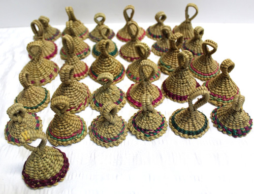 Basotho Mokorotlo Woven Traditional Native African Hat Miniature Lot of 31