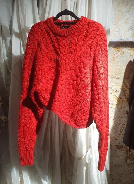 Women Isabel Marant Sweater Red Wool 36