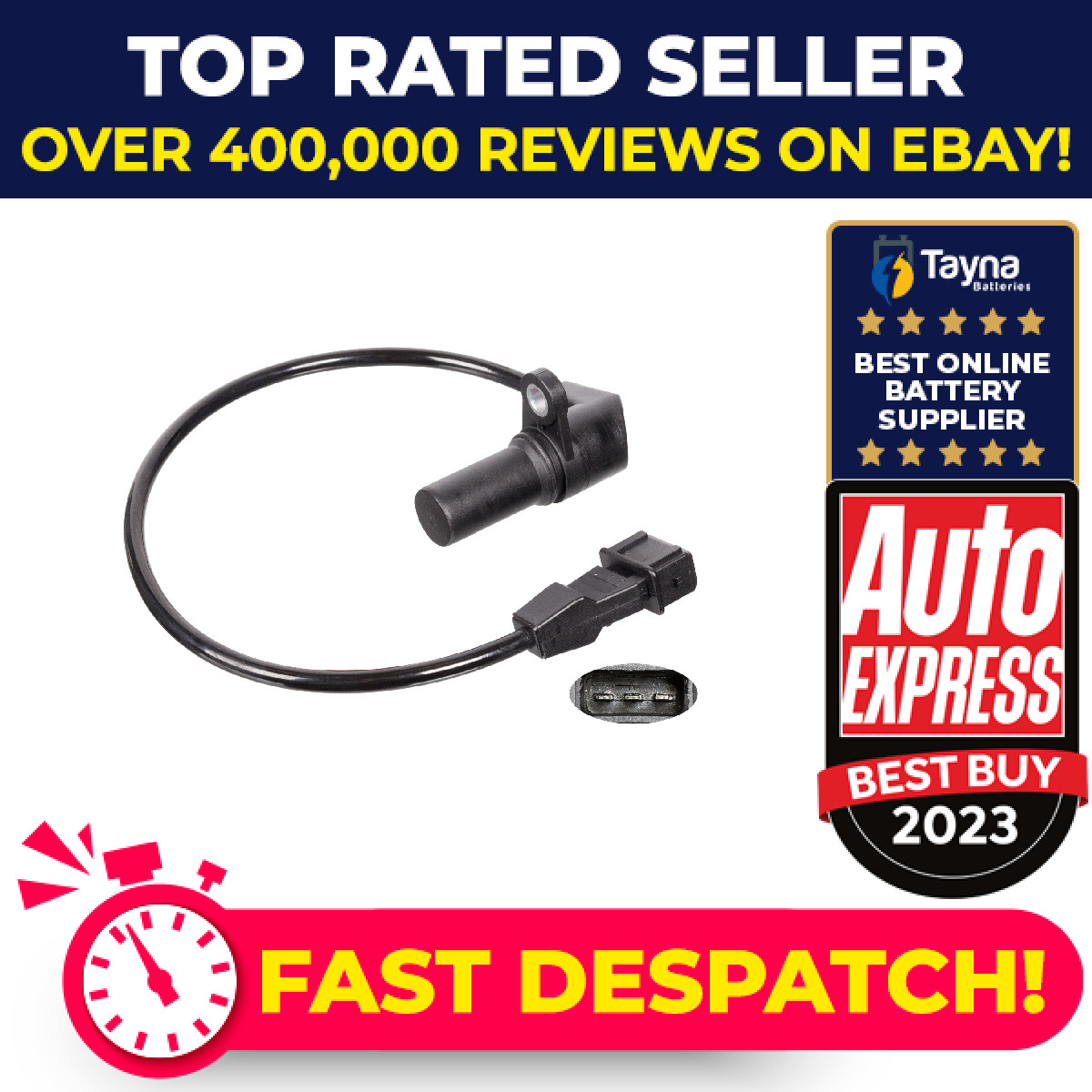 RPM / Crankshaft Sensor fits CHEVROLET KALOS T200, T25 1.4 2003 on 25182450 Febi