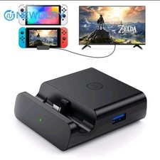 NEWDERY For Nintendo Switch Docking Station Stand Charging Dock 4K TV HDMI Adapt