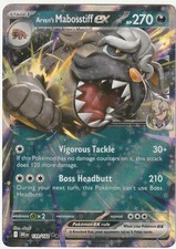 Arven's Mabosstiff ex 139/182 Double Rare Destined Rivals Pokemon Holo Near Mint
