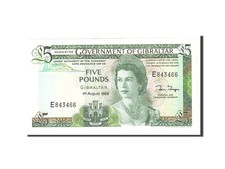 [#113799] Banknote, Gibraltar, 5 Pounds, 1988, 1988-08-04, KM:21b, UNC