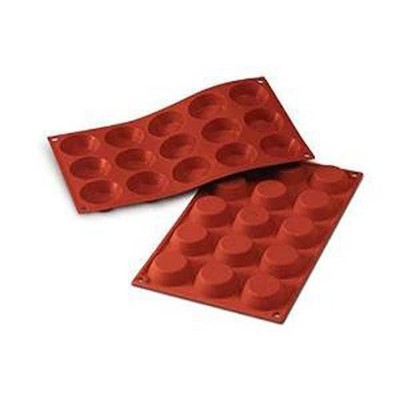 SILIKOMART FORM 15 KUCHEN 5X1,5cm Classic Silikon Terrakotta 20.014.00.0