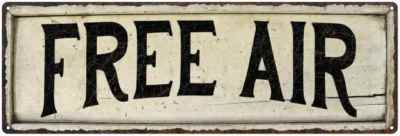 FREE AIR Farmhouse Style Wood Look Sign Gift   Metal Decor 106180028167