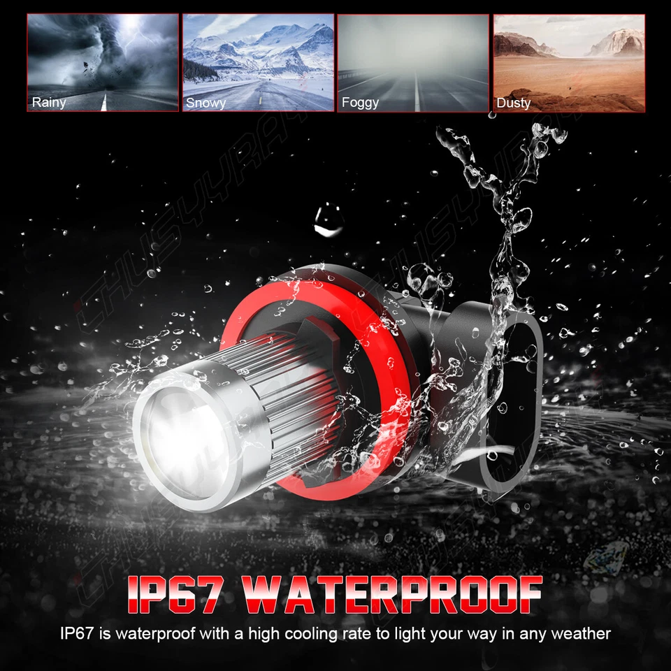 4x Para Volvo XC60 2010-2017 XC90 2003-2014 LED Faros Bombillas Kit H7+H11 Blanco Foto 4 de 4