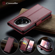 For Xiaomi Redmi Note 14 Pro, Luxury Flip Premium Leather Wallet Card Case Cover