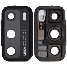 Replacement Back Camera Lens With Bracket Compatible With Huawei P40 Black 