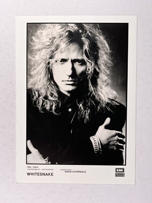 Whitesnake David Coverdale Foto Orig Schwarz Und Weiß EMI Presse Promotion 1994