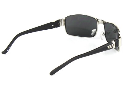 Men's Rectangular Wrap Around Sunglasses - Retro Sports Outdoor UV400 Black