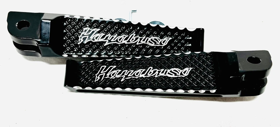 HAYABUSA ESTRIBERAS DELANTERAS GRABADAS CORTE DIAMANTE NEGRO 1999-2007 SUZUKI HAYABUSA Foto 4 de 4