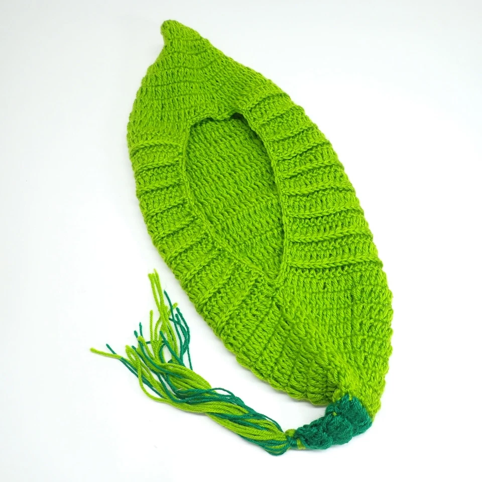 Ganchillo Verde Guisante Cápsula Recién Nacido Infantil Saco de Dormir/Enfermería Cocoon Sombrero Hecho a Mano C7 Foto 3 de 3