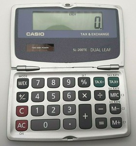 casio dual leaf calculator