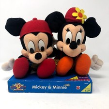 Vintage Mickey  Minnie Mouse Plush Toys Stuffed Animal Mattel