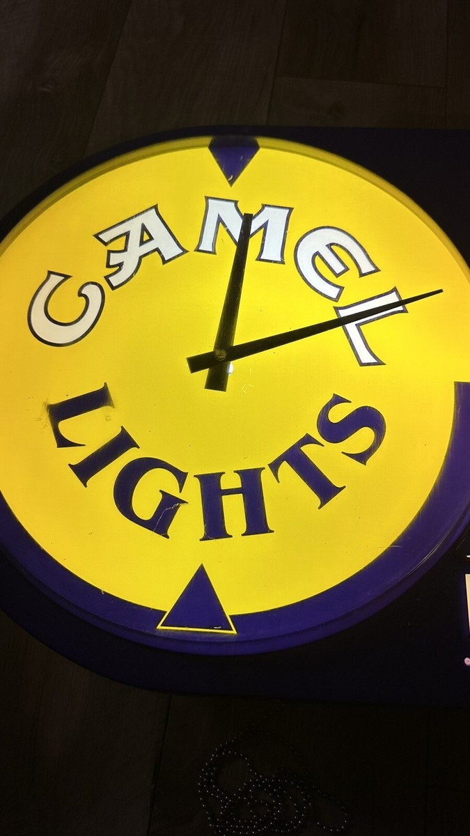 Joe Camel Lights cigarettes Vintage light up wall sign 1993 Joe Camel Lights cigarettes Vintage light up wall sign 1993
