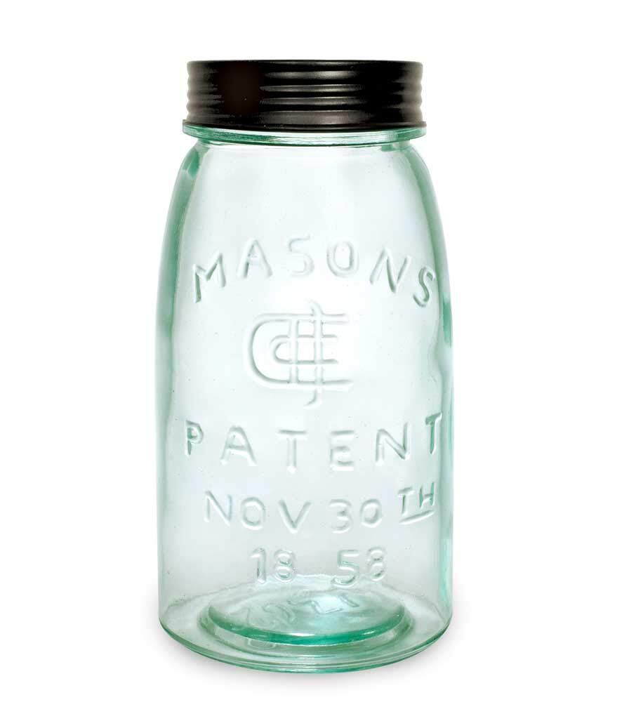 1 X Mason Fruit Jar - Quart Quart