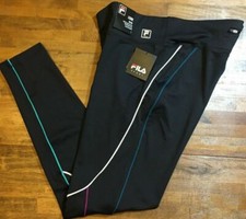 FILA SPORT TRU-DRY Legging Pants - Women's Medium M black/multi NWT 45