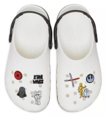 Crocs Unisex Disney Parks 2024 White Black Star Wars Adult Clogs M8/W10 NWT s-l400.jpg main image 4