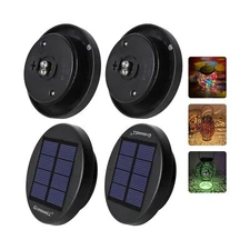 Replacement Top Solar Light Parts: 4 Pack 3 inch Waterproof Solar C... Fast Ship