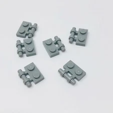 2540 LEGO Parts Plate Mod 1x2 Handlebar on Side Free Ends LIGHT BLUISH GRAY (6)