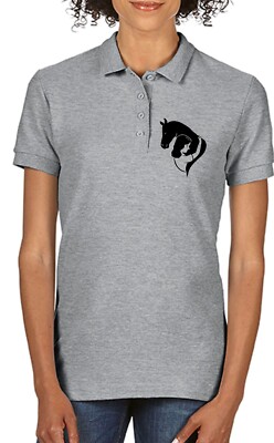 Pferdeumarmung Damen Poloshirt Reiter Pony Kolben Geburtstagsgeschenk Damen Top