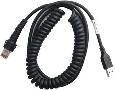 USB Cable for Honeywell 1900G 1200 1300G Barcode Scanner USB Type A 9ft Coiled