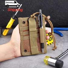 Tactical ID Card Holder Hook & Loop Patch Badge Holder and Neck Lanyard Key Ring