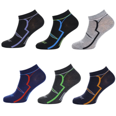 12-24 Paar modische Herren Sneaker Socken in aktuellen Farben 4022