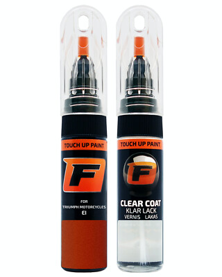 für TRIUMPH MOTORCYCLES EI INTENSE ORANGE LACKSTIFT Reparatur Set Autolack