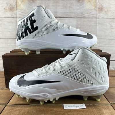 Nike Zoom Code Elite 2014 3/4 TD Football Cleats White 603368-101 Men Size 12