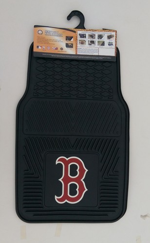 MLB Boston Red Sox Vinyl Auto Car Truck Floor mat and Seat Cover Gift Set - Picture 5 of 8