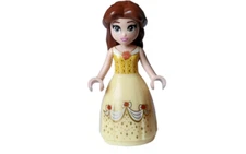 Lego Belle 43219 Dress with Red Roses Dark Pink Lip Disney Princess Minifigure