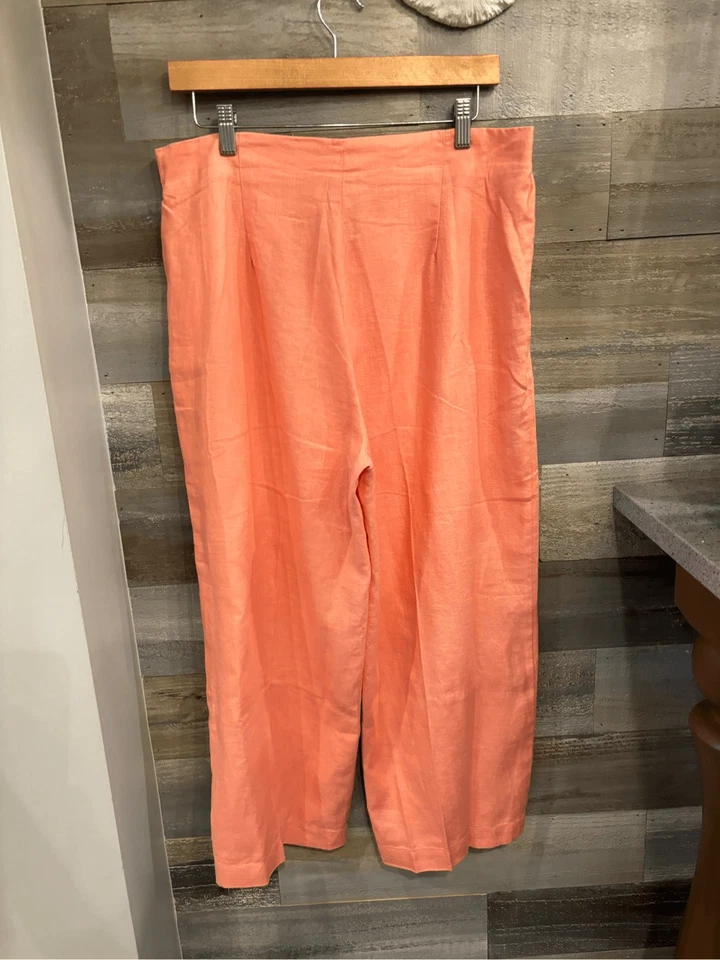 Bagatelle 14 новый с Ярлыками персиковый льняной плиссированные талии платье брюки с боковыми карманами - Изображение 2 из 4