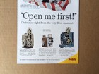 1960 KODAK CAMERAS & PROJECTORS Christmas Original 2-Page Print Ad, 13.25"x10" — photo 7