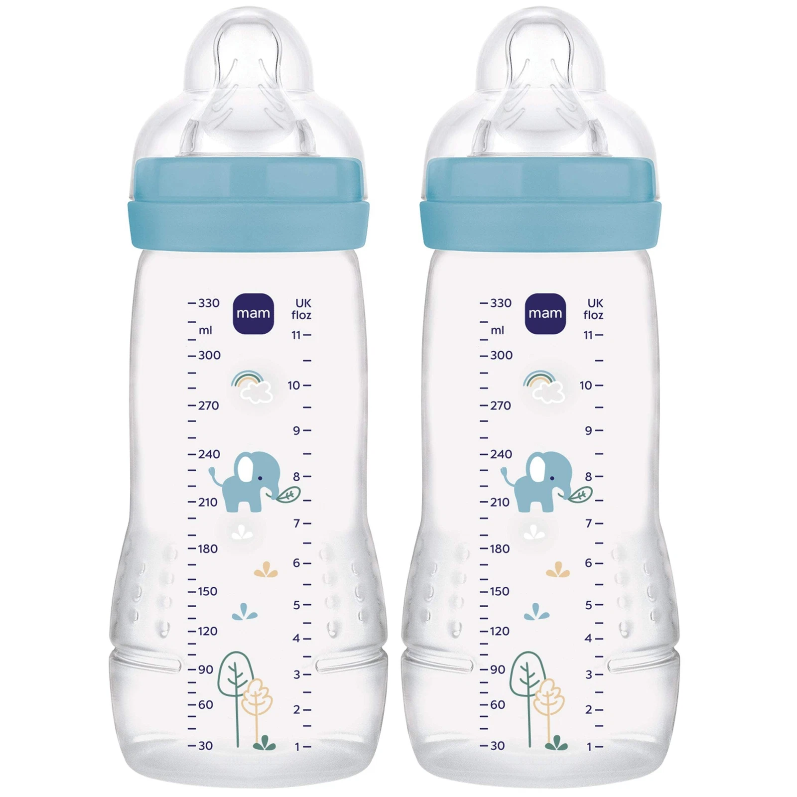 MAM Easy Active Baby Bottles 330ml 2 Pack Leak-Proof Feeding Bottles NEW
Opens in a new window or ta