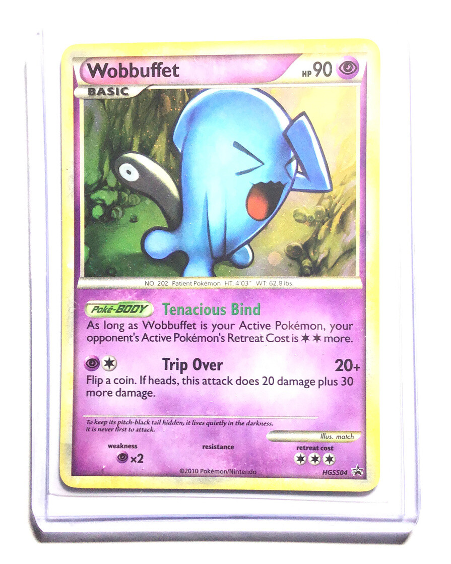 WOBBUFFET - HGSS04 - Black Star Promo - Holo - Pokemon Card - NM