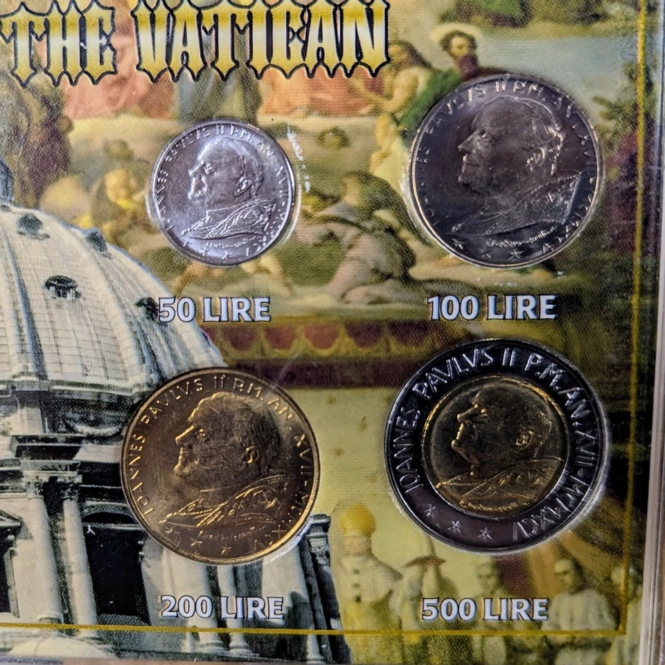 Coins of the Vatican 1996 SSCA Lire Coin Set IN PLASTIC-MINT Condition Authentic - Image 4 of 4