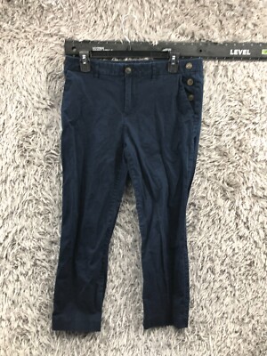 Tommy Hilfiger Slim Crop Chino Pants Size 10 Womens Mid Rise