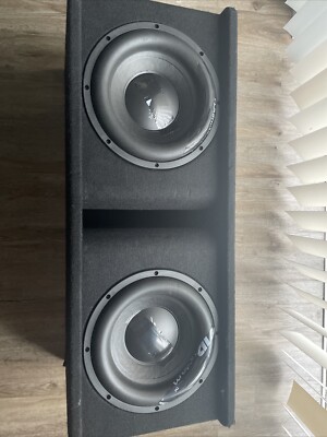 BLOWN SKAR AUDIO SDR-2X12D4 DUAL 12'' 2400 WATT LOADED PORTED SUBWOOFER ENCLOSURE