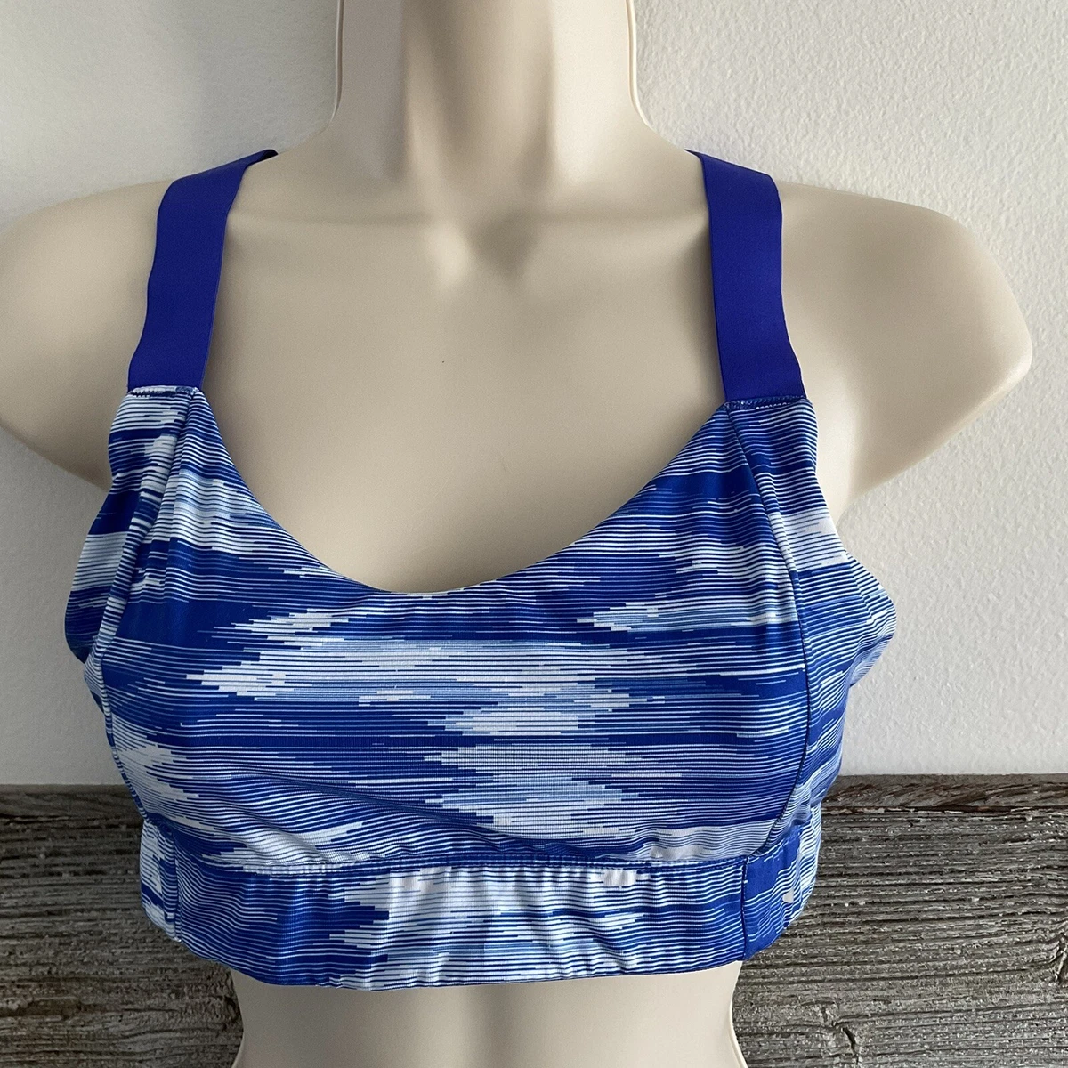 Brooks Running Hot Shot Sports Bra in Cobalt Blue Size L