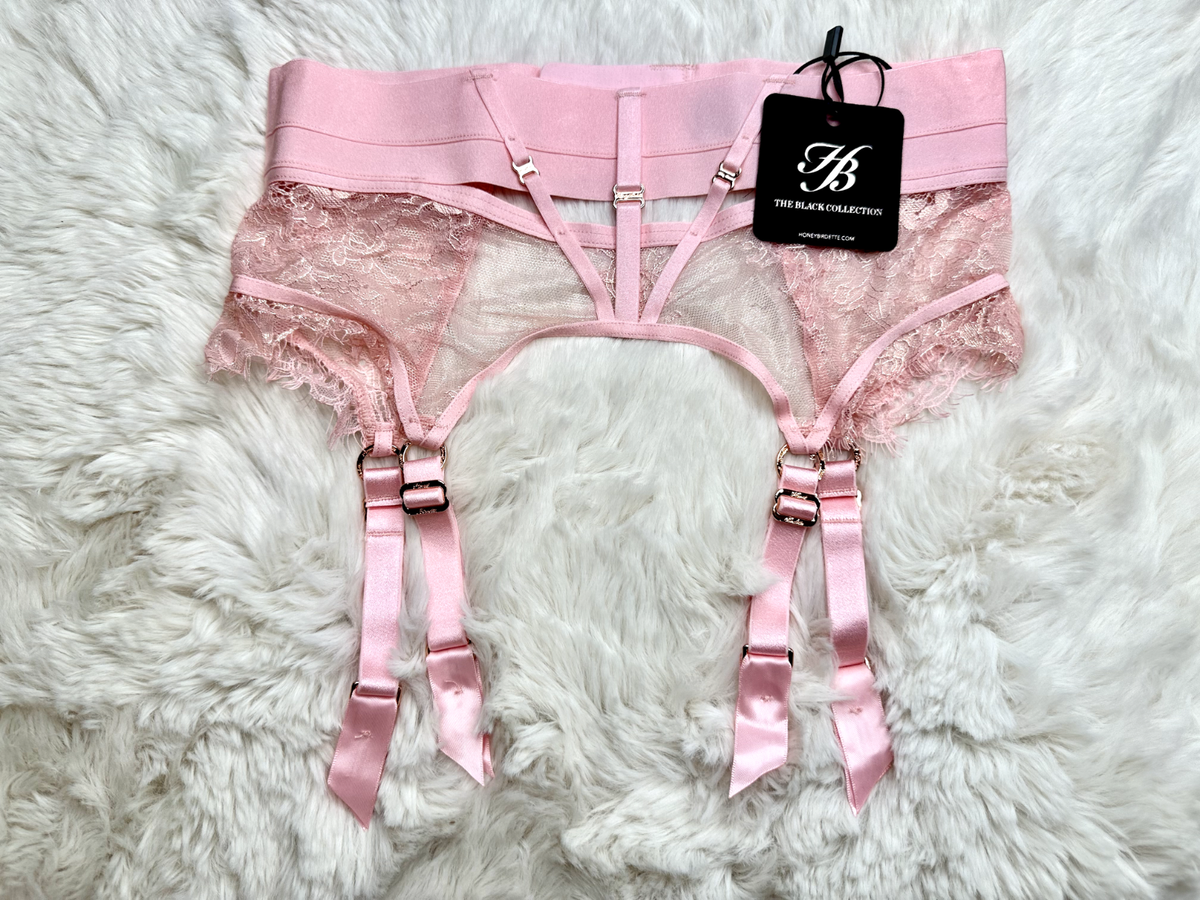 light pink garter belt Cordelie Suspenderbelt - Garter belts main image 1