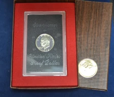 1972-S US Silver Proof Eisenhower Ike Dollar Encased with Box