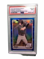 2020 Bowman Draft ROBERT HASSELL III 1st Chrome Blue Refractor /150 PSA 9 #BD-39