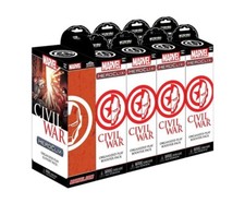 Marvel Heroclix Civil War Sealed Brick 10 Boosters With Prize Pack