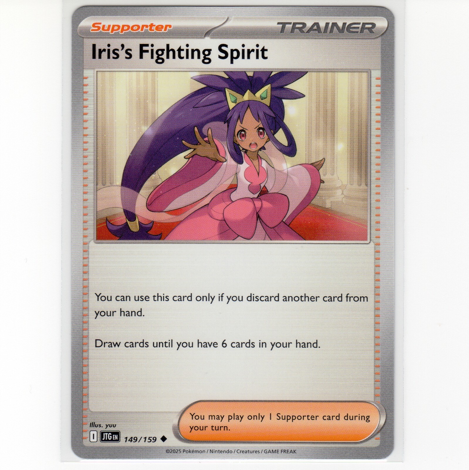 Pokémon TCG Iris's Fighting Spirit #149 SV Journey Together Regular Card EN-NM