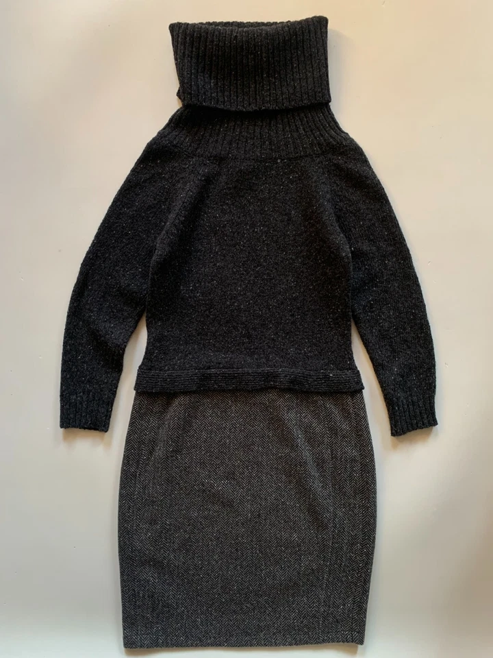 Weekend Max Mara Wool Mohair Angora Blend Turtleneck Dress - Imagen 2 de 4